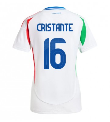 Italia Bryan Cristante #16 Segunda Equipación Mujer Eurocopa 2024 Manga Corta